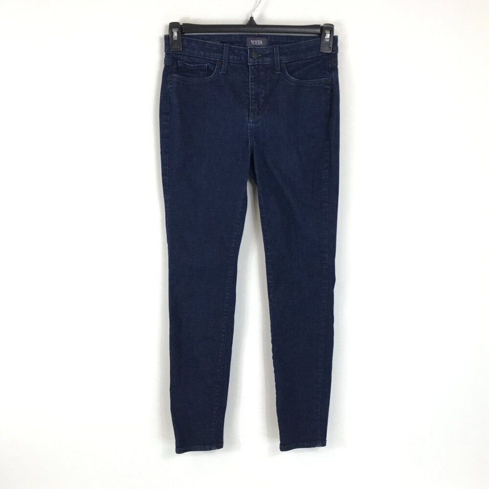NYDJ Ami Skinny Jeans Womens Size 2 Dark Wash Stretch Denim Lift Tuck Technology